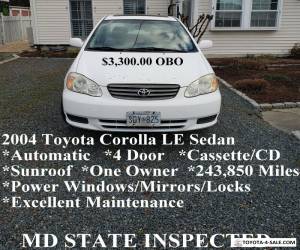 Item 2004 Toyota Corolla for Sale