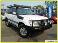 2003 Toyota Landcruiser HDJ100R Sahara (4x4) White Automatic 5sp A Wagon