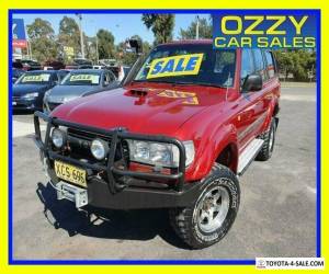 Item 1991 Toyota Landcruiser Sahara (4x4) Red Automatic 4sp A Wagon for Sale
