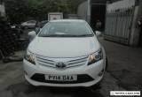 2014 TOYOTA AVENSIS ICON VALVEMATIC ESTATE IN WHITE for Sale