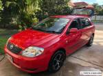 Toyota Corolla Hatch 2003 Manual Red for Sale